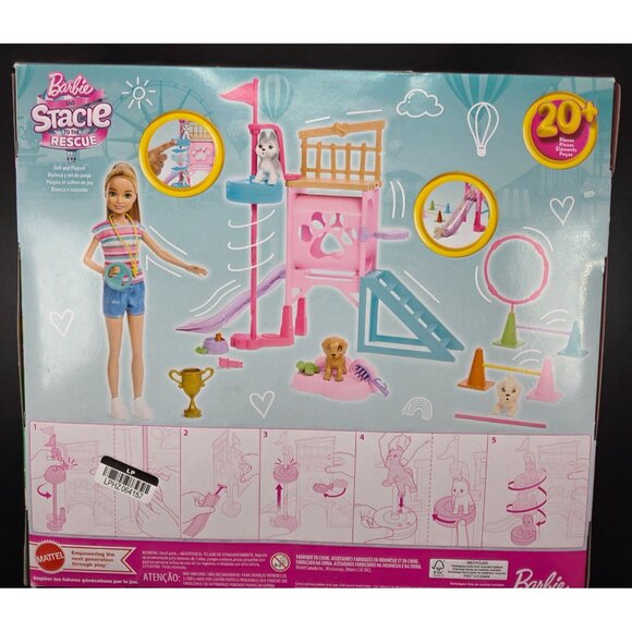 Barbie Stacie to the Rescue Puppy Playground Playset 20+ Pcs Dog - Picture 6 of 7